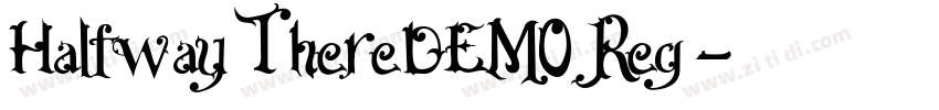 HalfwayThereDEMO Reg字体转换